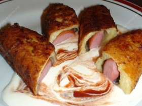 Lazdelės su pieniškomis dešrelėmis