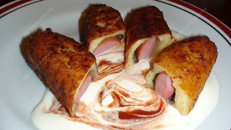 Sticks with Vienna sausages