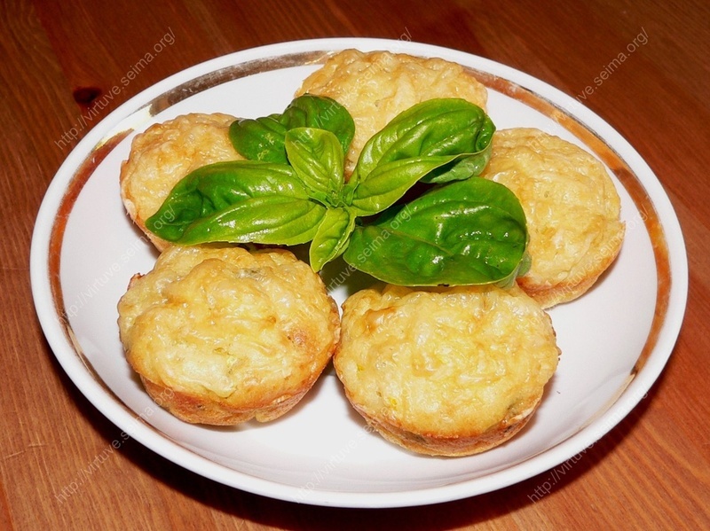 Zucchini basil muffins