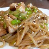 Spaghetti with chicken