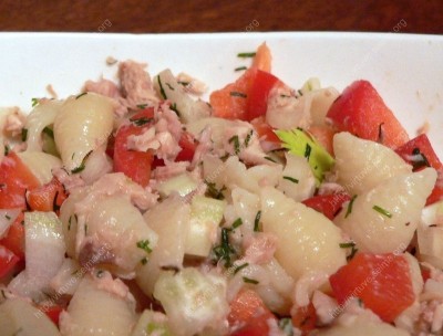Pasta and tuna salads