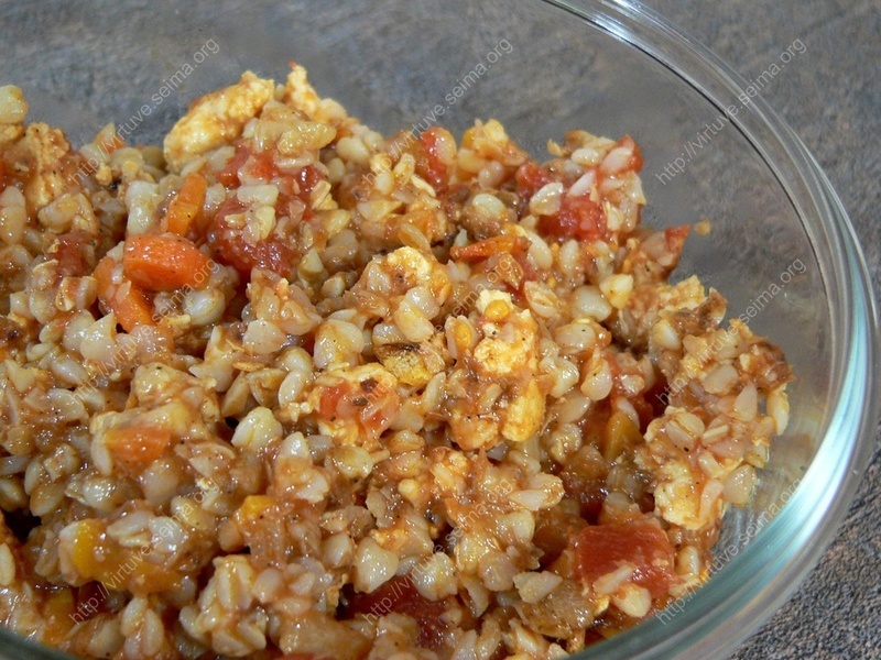Chicken and buckwheat stew