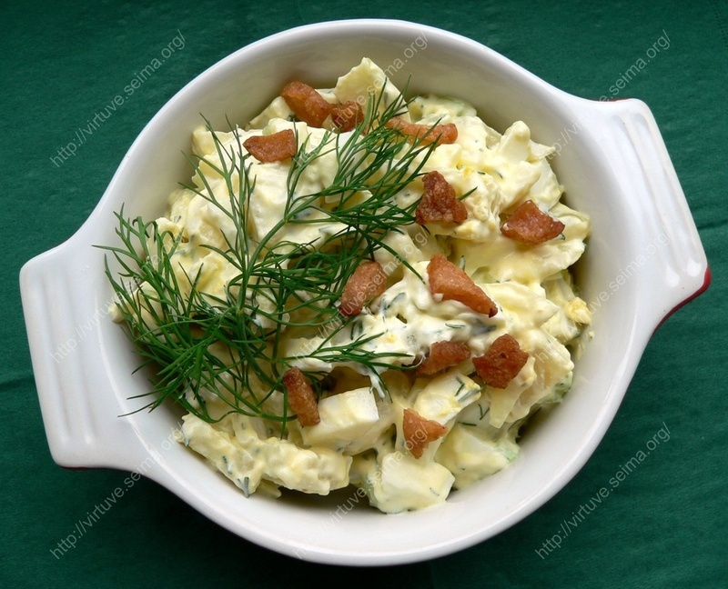 Potato salads with sour cream