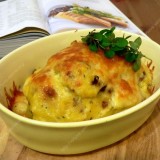 Polenta padengta viščiuko filė