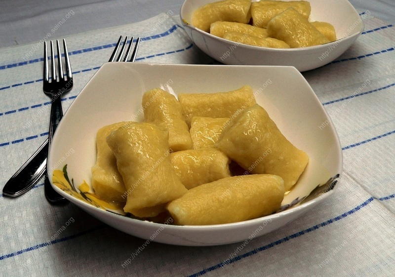 Cottage cheese and potatoes dumplings