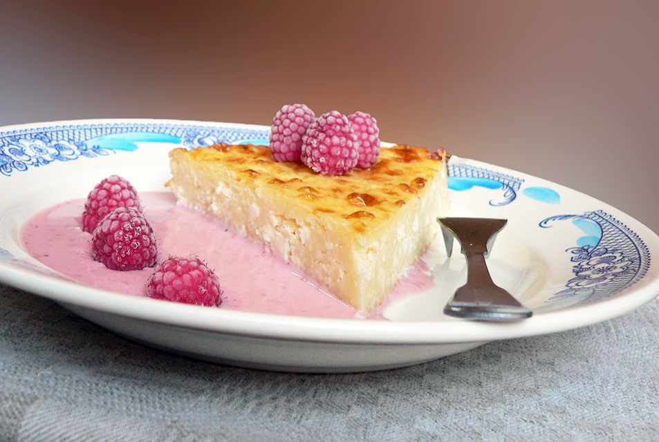 Cottage cheese bake with couscous