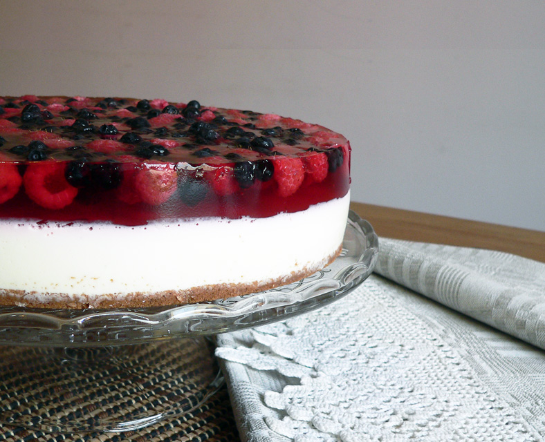 Cottage cheese cake without baking