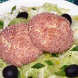 Baked cottage cheese cakes with bran