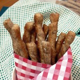 Rye bread sticks with flaxseeds