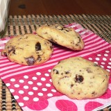 Chocolate chip cookies with nuts and apricots