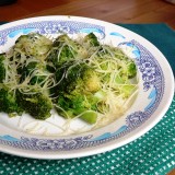 Broccoli with parmesan cheese