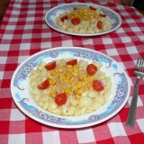 Pasta with corn