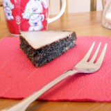 Gluten-free poppy seed cake with lemon glaze
