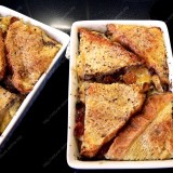 Banana bread pudding