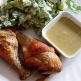 Chicken with Baked Rhubarb