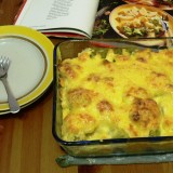 Cauliflower and broccoli bake