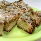 Coffee-cake Tosca with rhubarbs