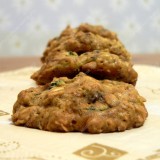 Zucchini Cookies with Chocolate Chips and Dried Cranberries