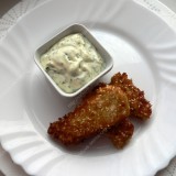Sesame chicken with garlic sauce