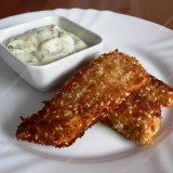 Sesame chicken with garlic sauce