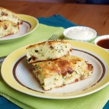 Cottage cheese and zucchini bake