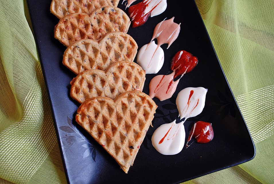Pizza waffles