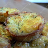 Zucchini muffins with cheese