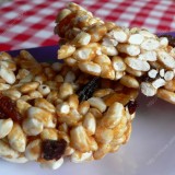 Puffed rice with dried fruits