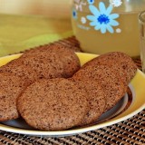 Kama flour cookies with chocolate