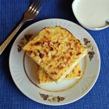 Cottage cheese and boiled potato bake