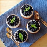 Peach and blueberry dessert
