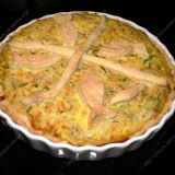 Zucchini cake with tuna